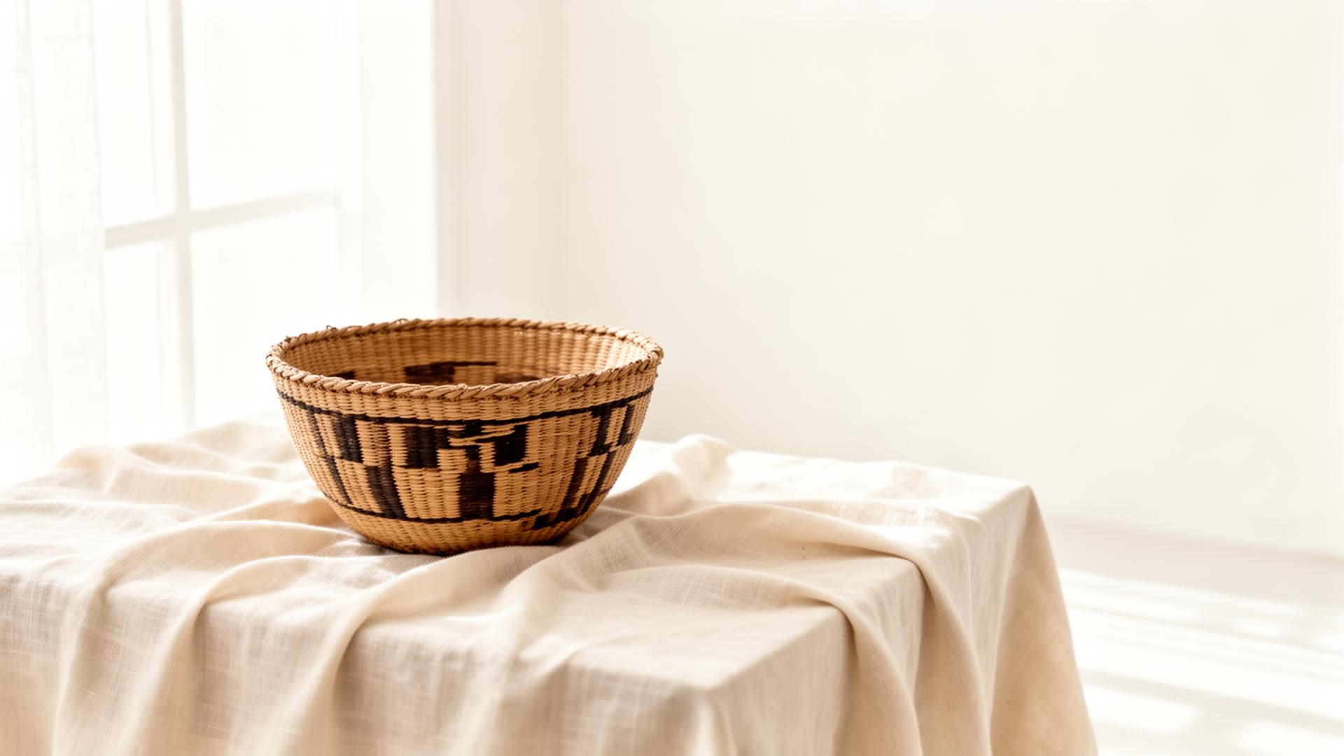 Handcrafted piece in soft natural light